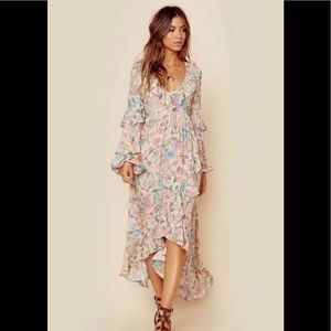 Sayulita Frill Gown XS NWT